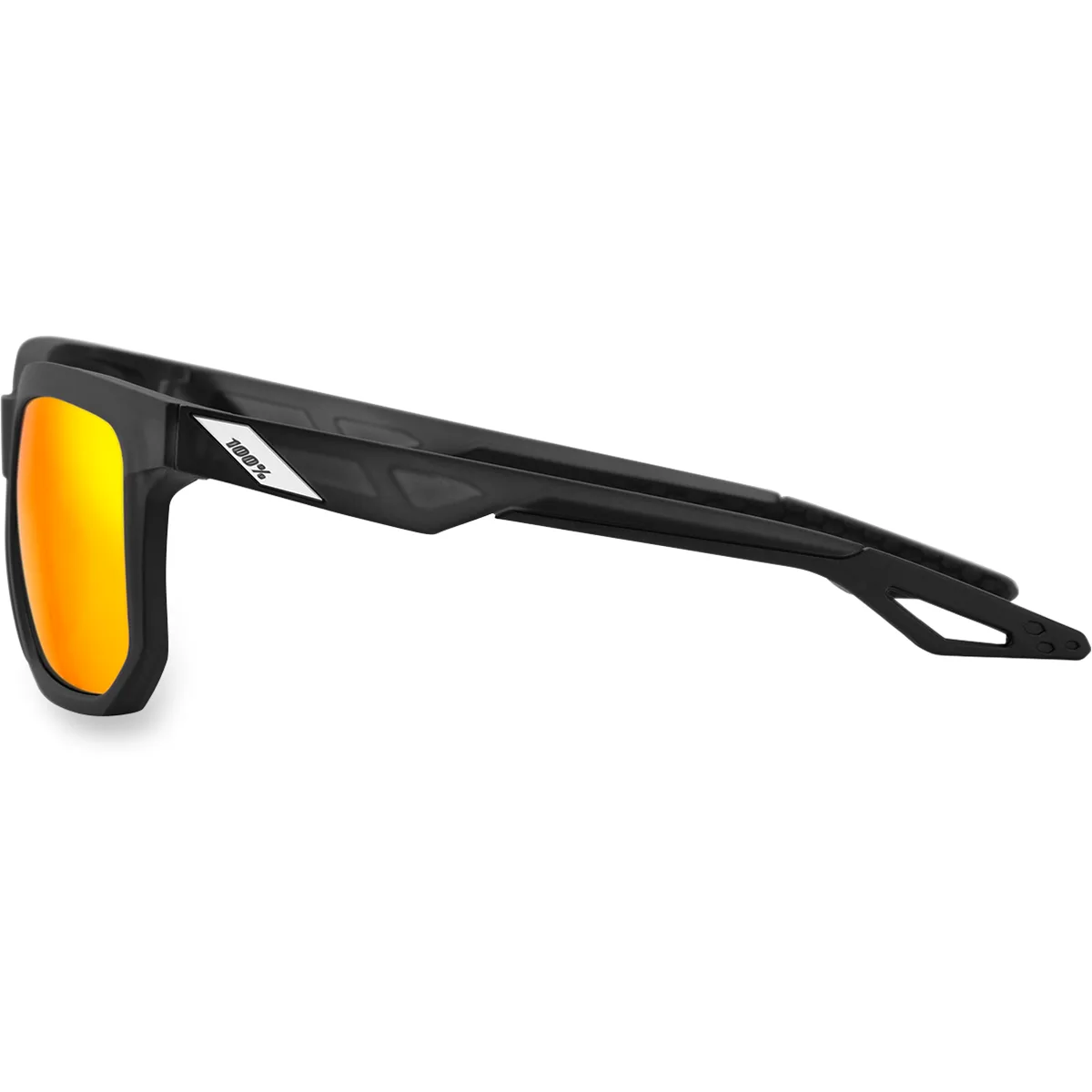 100% Centric Sunglasses - Black - HiPER Red Mirror 61027-019-43