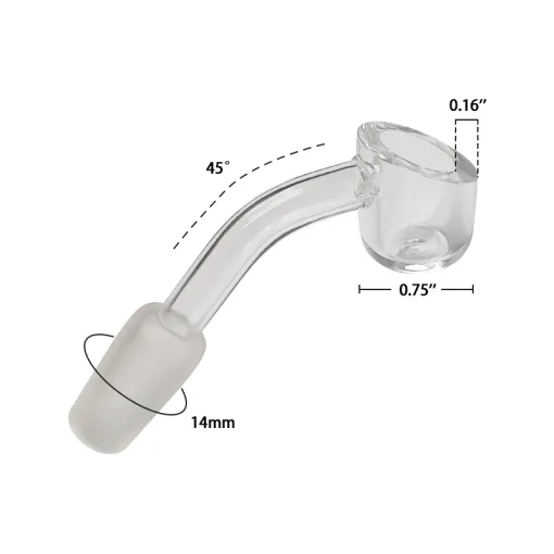 14mm 45° Quartz Dab Banger