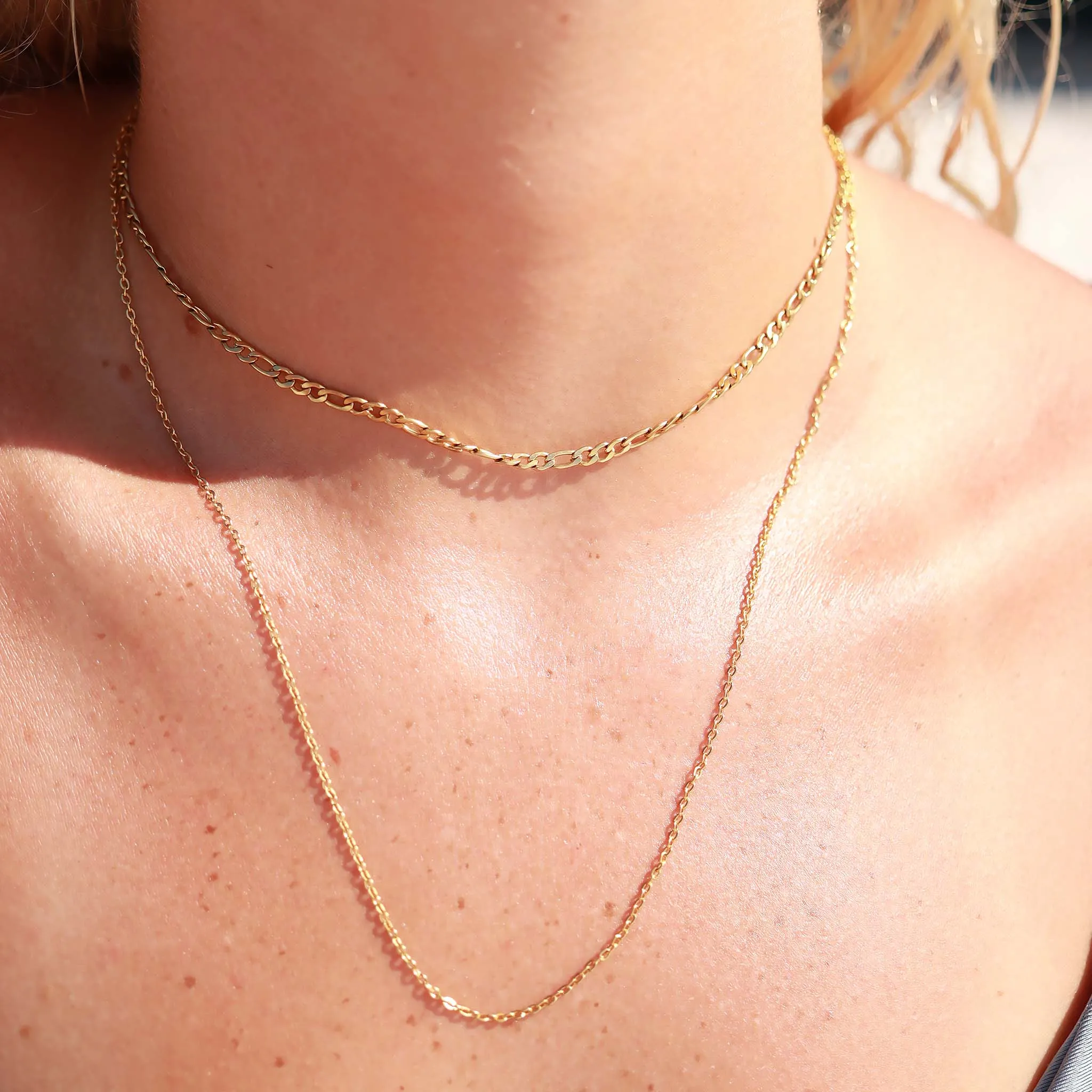 18K Gold PVD and Stainless Steel Layering Necklace Clasp