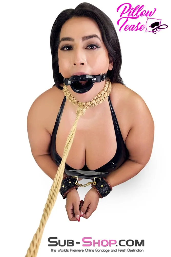 2438M       Bondage Rag Doll Black Sex Lips Strapped Open Mouth Gag