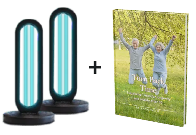 2x Bundle - UVO254™ Powered Home Disinfection Tower   1 free ebook