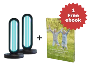 2x Bundle - UVO254™ Powered Home Disinfection Tower   1 free ebook