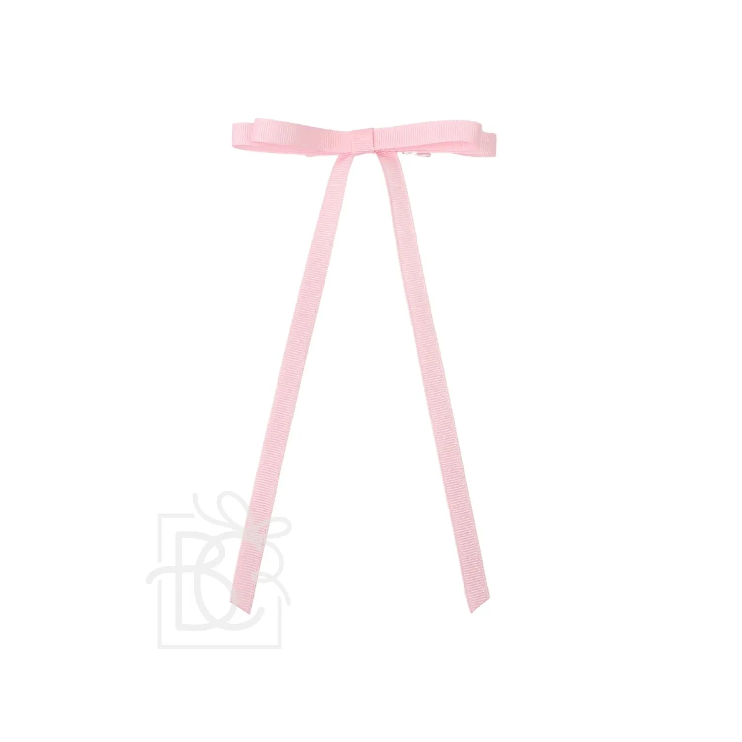 3/8" Grosgrain Layered Tail Bow on Alligator Clip