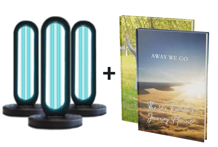 3x Bundle - UVO254™ Powered Home Disinfection Tower   1 Free Ebook