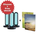 3x Bundle - UVO254™ Powered Home Disinfection Tower   1 Free Ebook