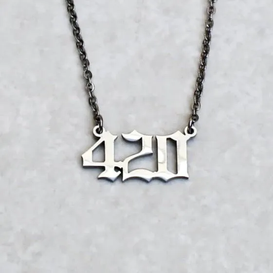 420 Statement Necklace - Silver