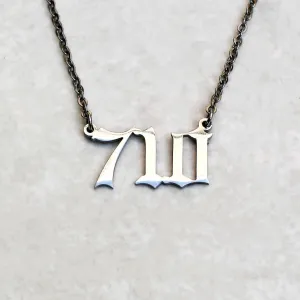 710 Statement Necklace - Silver