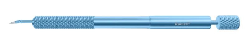 999R 6-20/6-078 Phaco Diamond Knife, Clear Cornea Blade, 2.70 mm, Length 117 mm, Angled Titanium Handle
