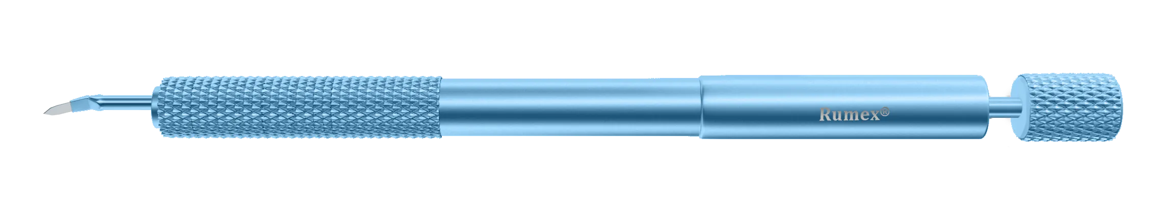 999R 6-20/6-081 Phaco Diamond Knife, Clear Cornea Blade, 2.30 mm, Length 117 mm, Angled Titanium Handle