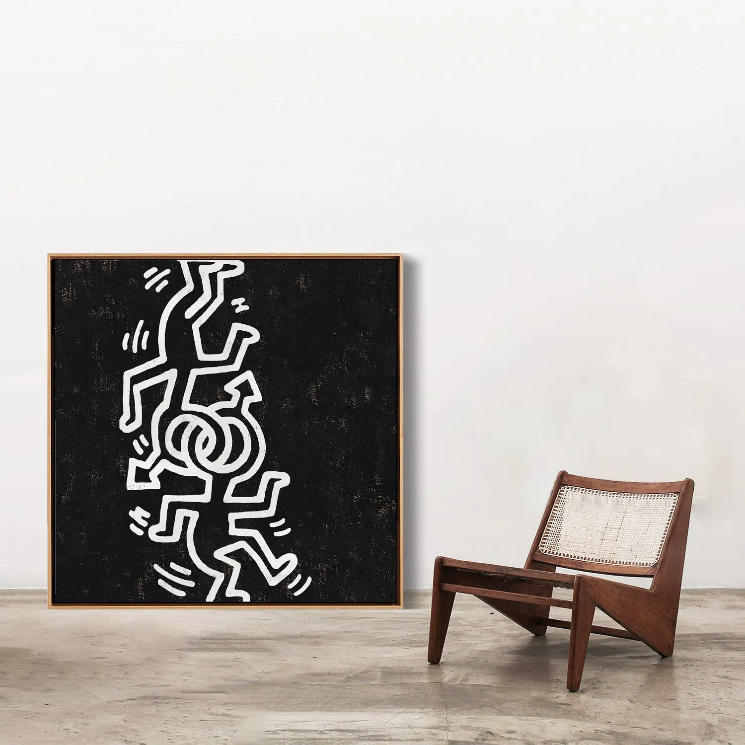 Abstract Dancing Man Painting H308SR