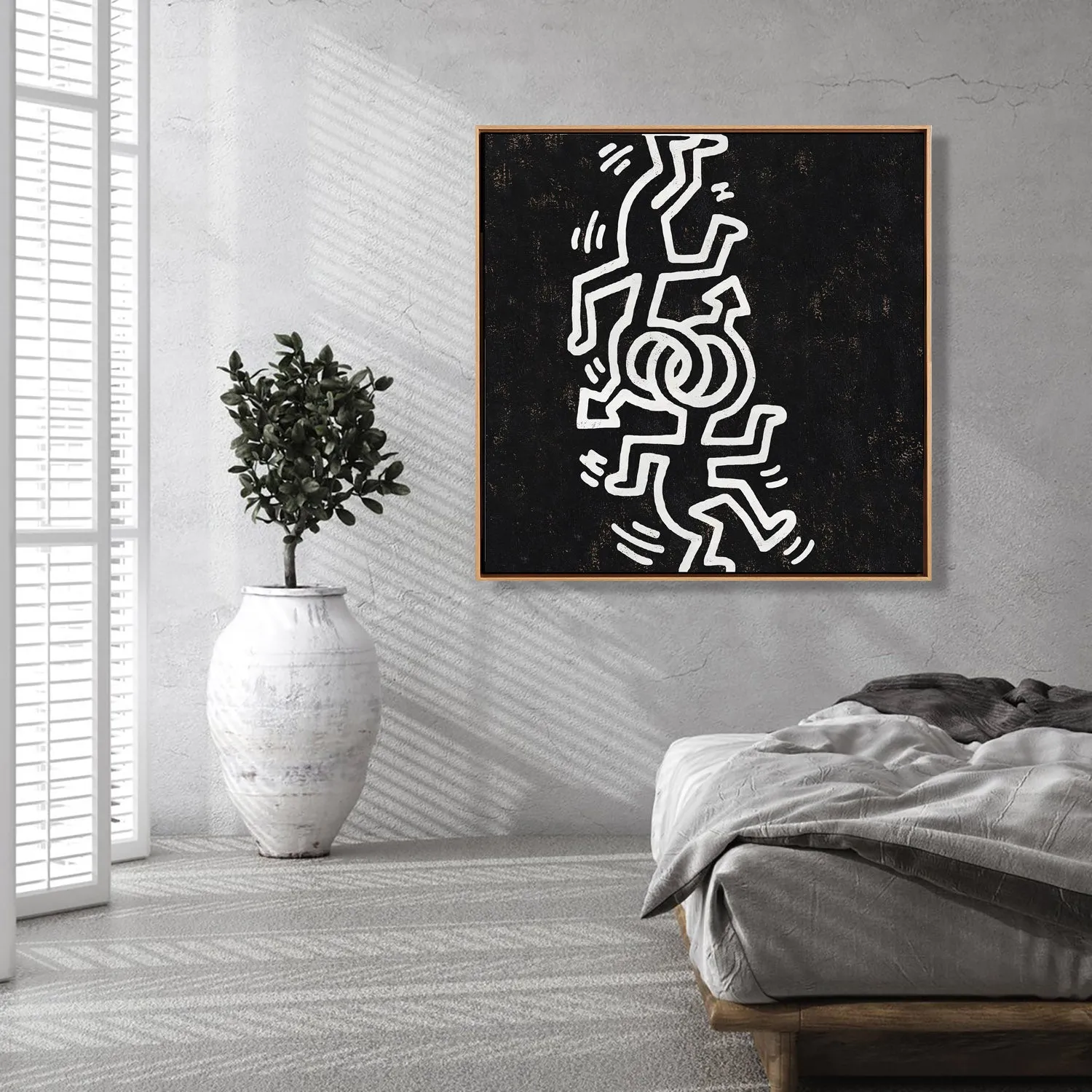 Abstract Dancing Man Painting H308SR