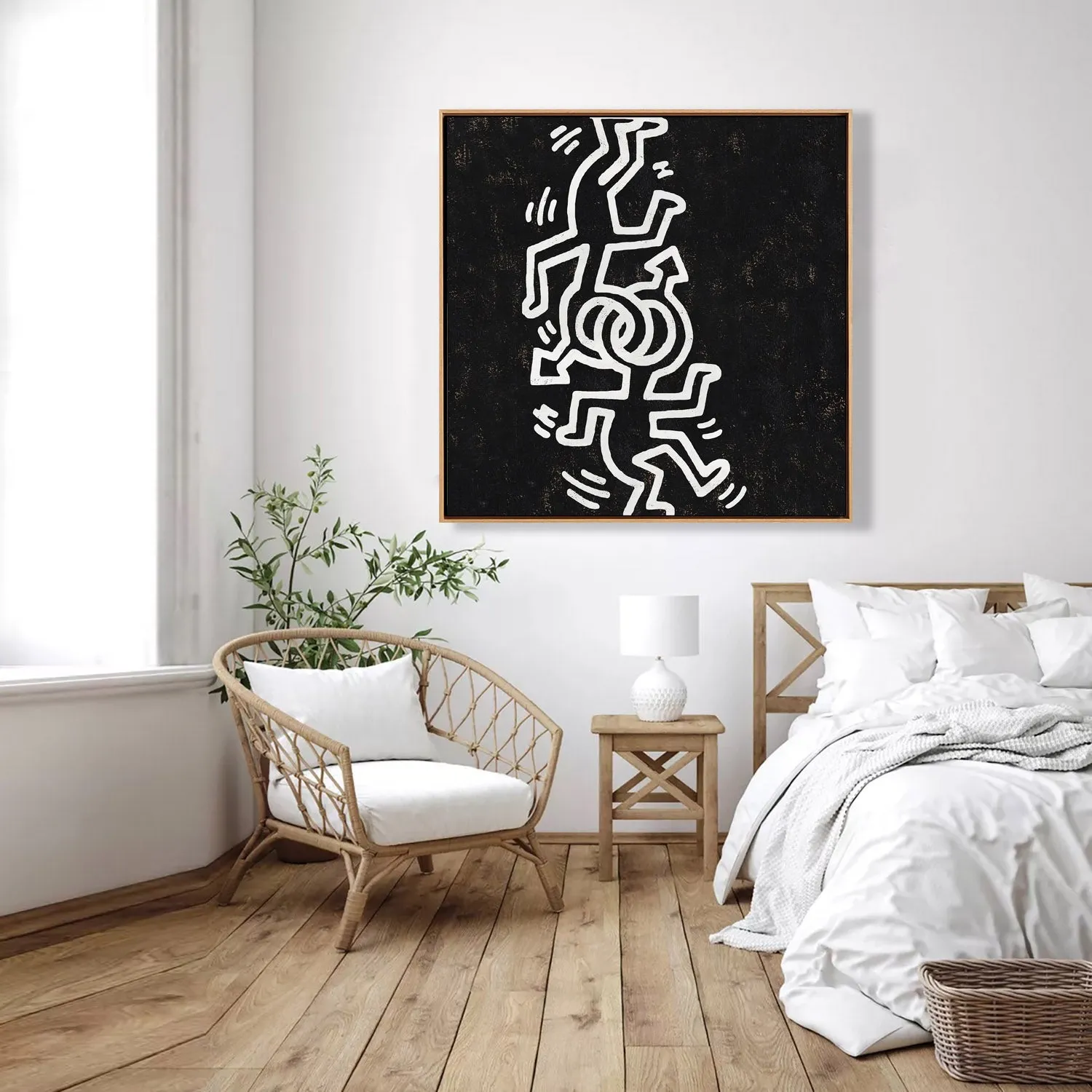 Abstract Dancing Man Painting H308SR