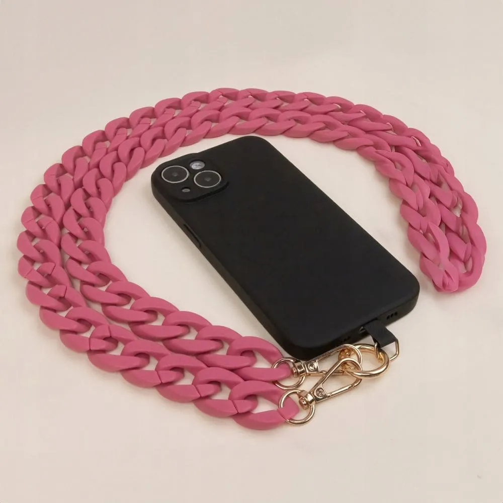 Łańcuch na Telefon do Etui Crossbody - Różowy- 1.2m