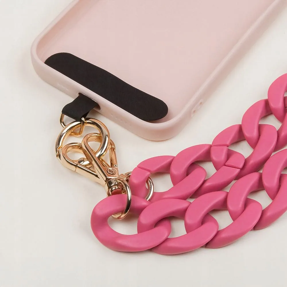 Łańcuch na Telefon do Etui Crossbody - Różowy- 1.2m