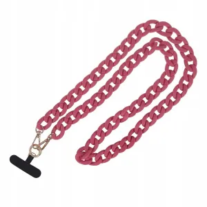 Łańcuch na Telefon do Etui Crossbody - Różowy- 1.2m