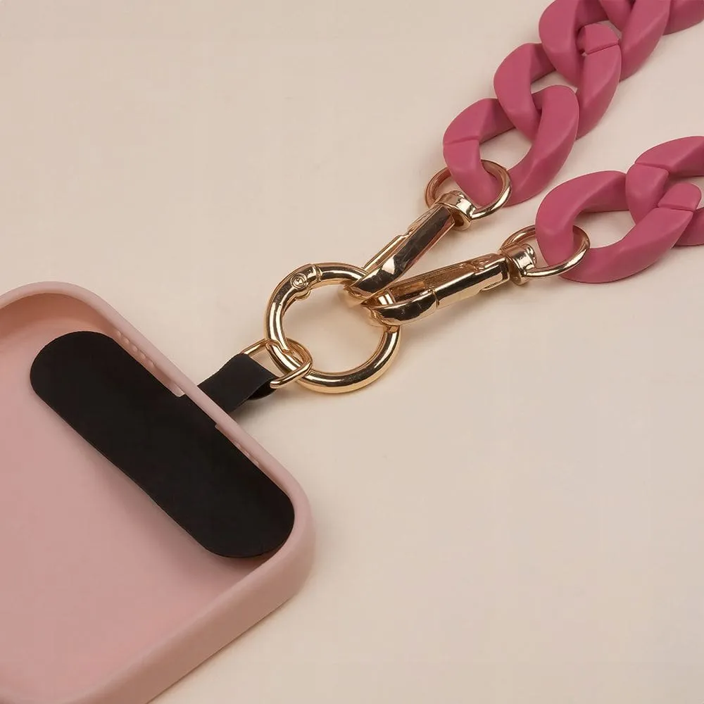 Łańcuch na Telefon do Etui Crossbody - Różowy- 1.2m