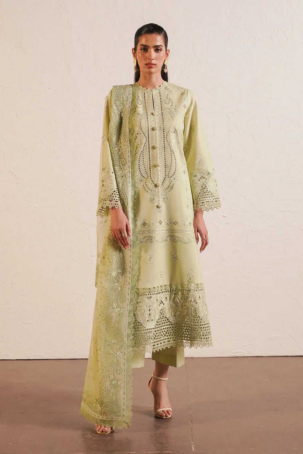 AFROZEH | Chikankari Lawn '24 | Kelly