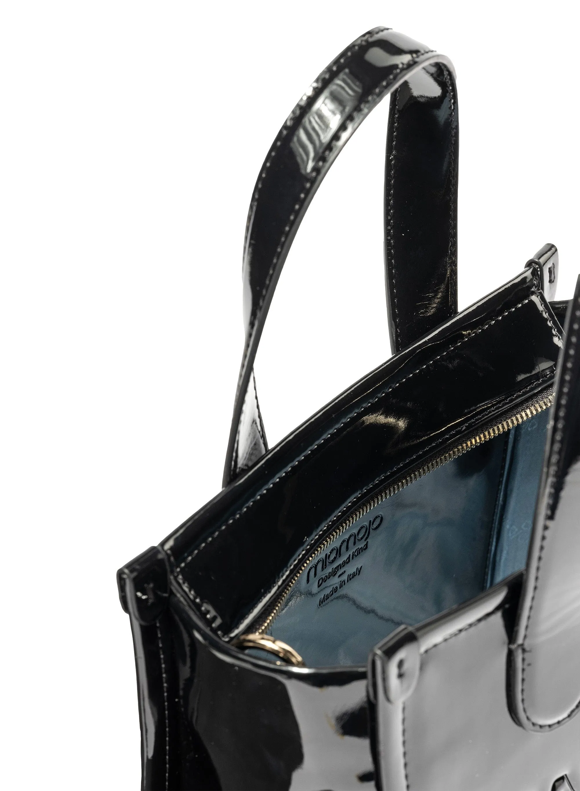Alma M Corn Leather Vegan Tote Bag | Black