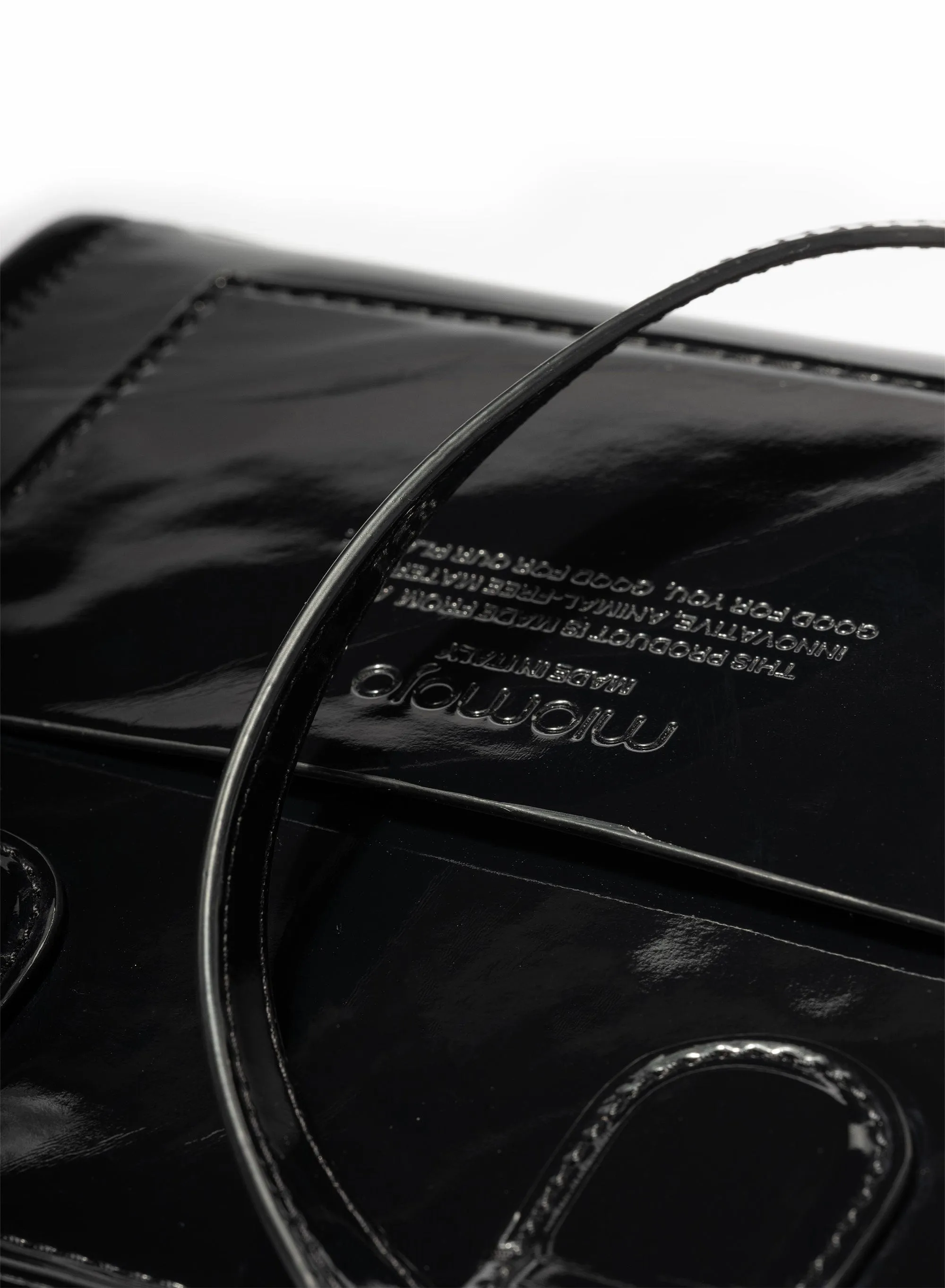 Alma M Corn Leather Vegan Tote Bag | Black