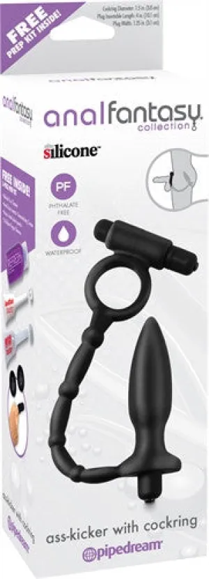 Anal Fantasy Collection Ass-Kicker With  Ring - Black
