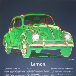 Andy Warhol   from Ads Portfolio, 1985  Volkswagen, FSII 358