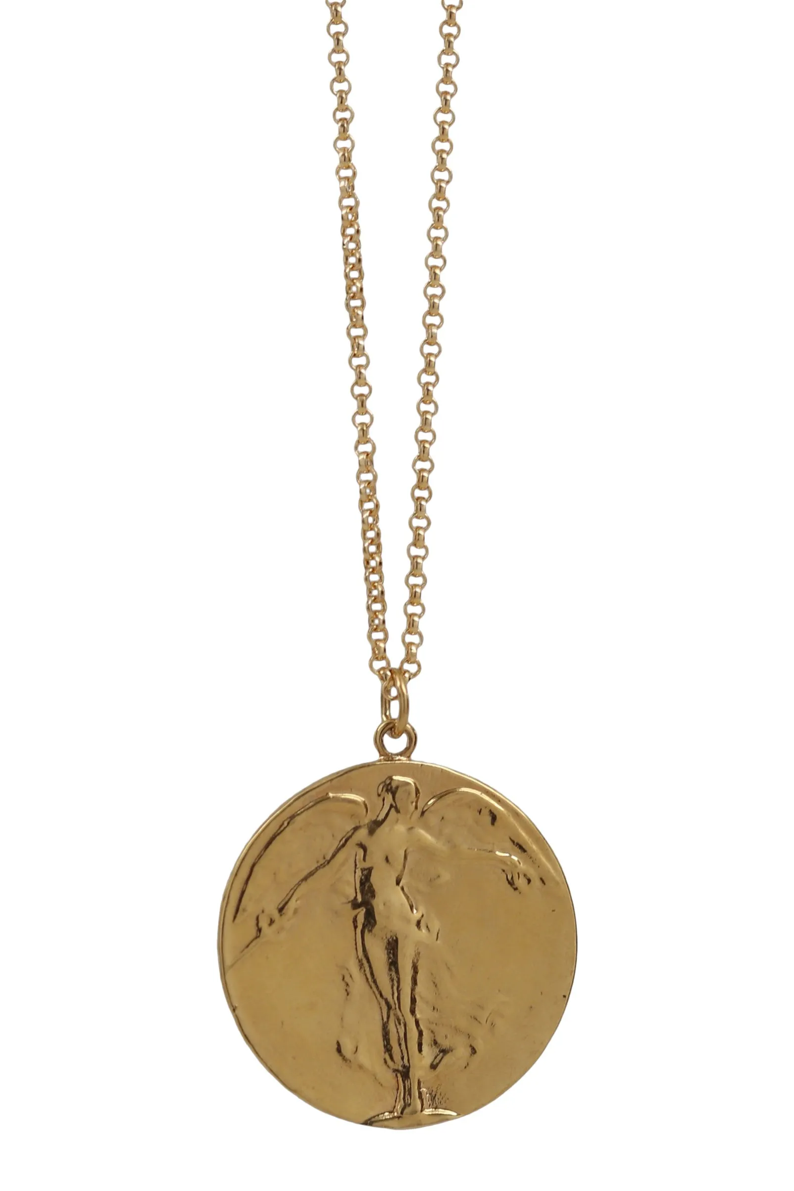 angel medallion necklace