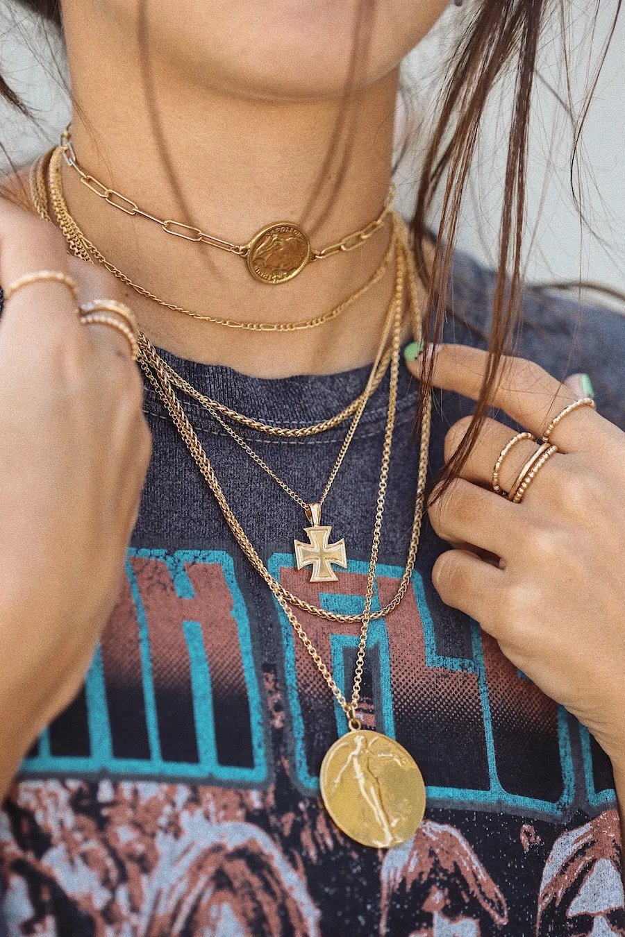 angel medallion necklace