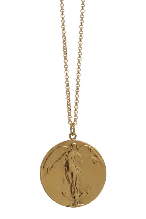 angel medallion necklace
