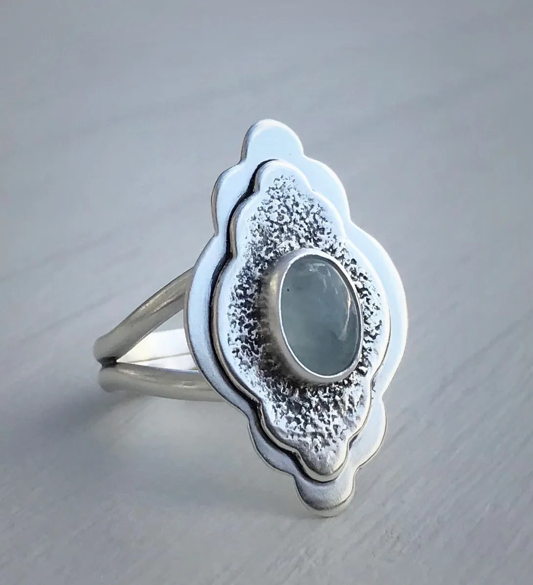 Aquamarine Moroccan Ring