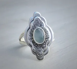 Aquamarine Moroccan Ring