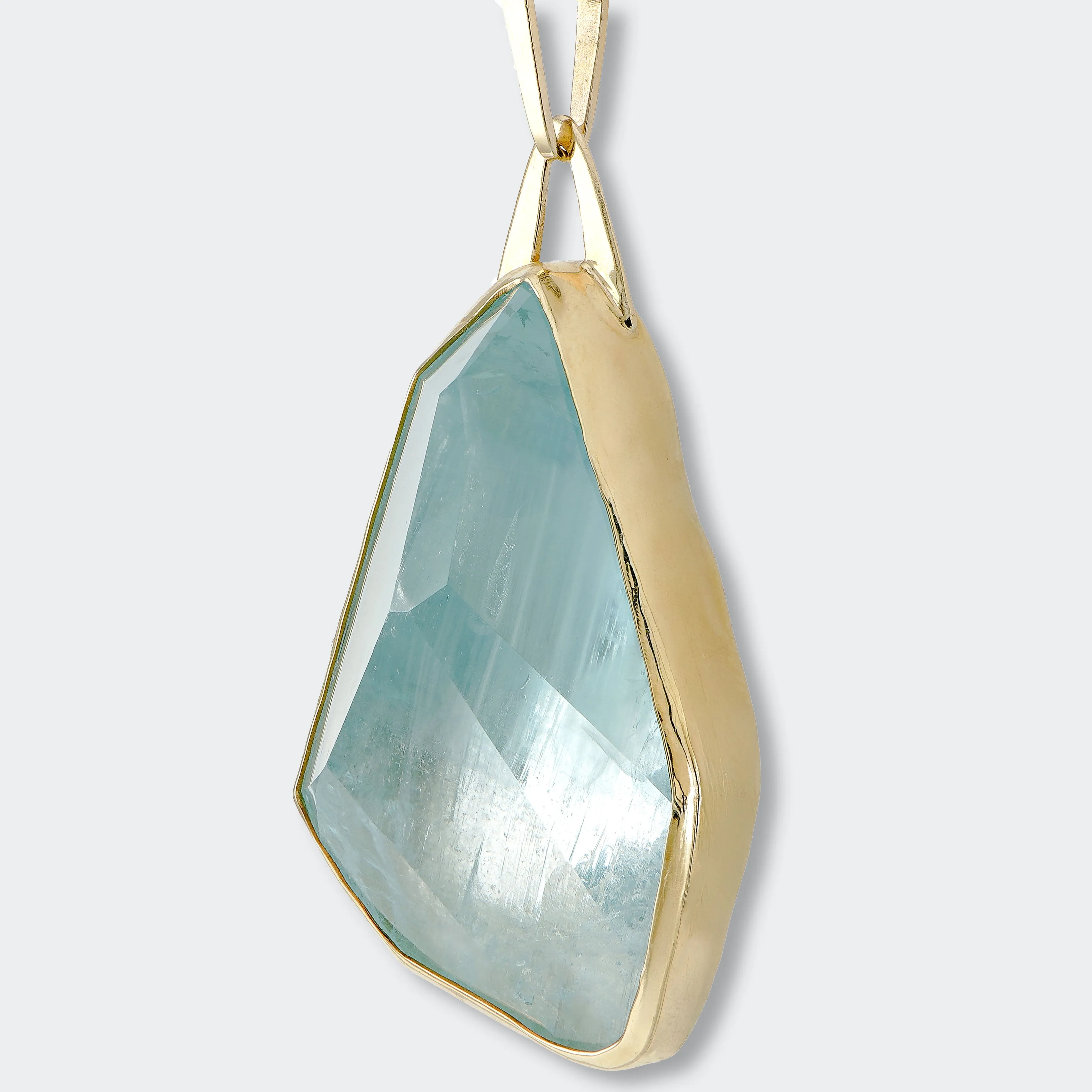 Aquamarine Statement Pendant