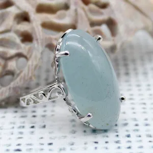 Aquamarine Statement Ring