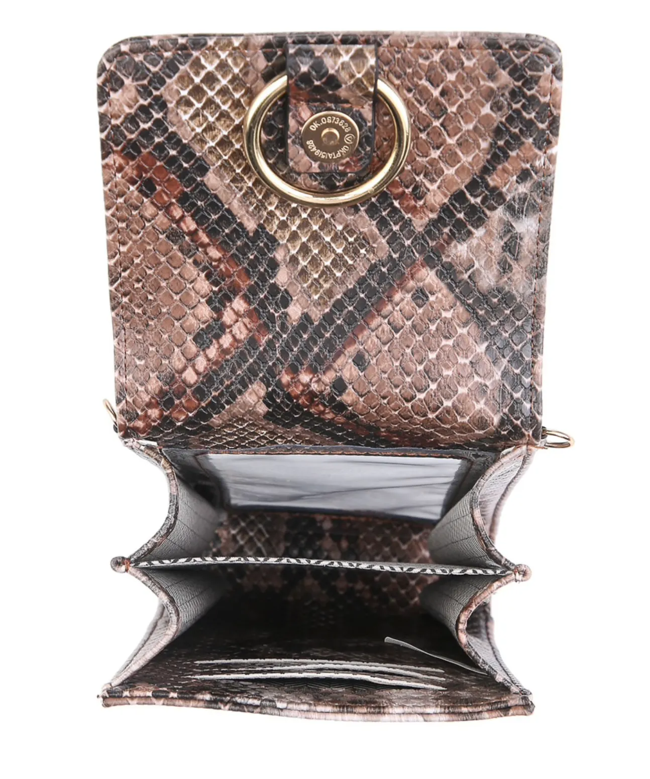 Ayla Touch Screen Crossbody - Python Gunmetal