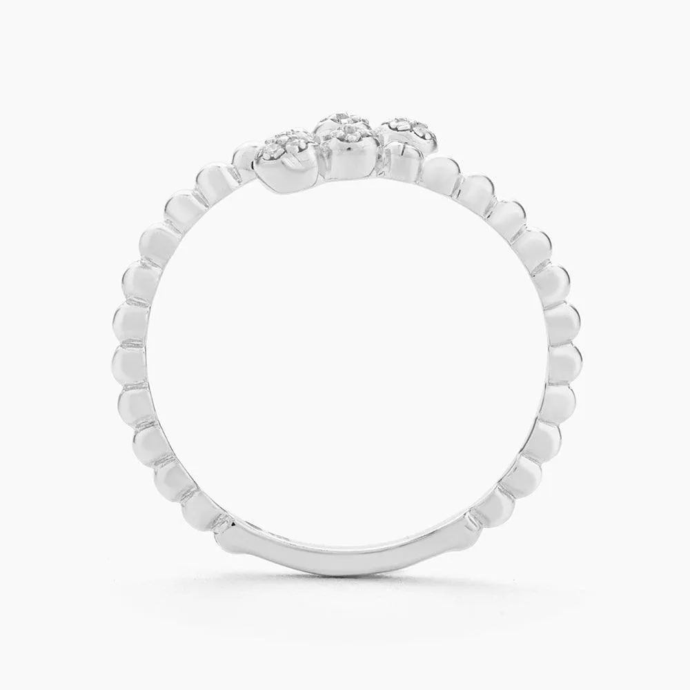 Beaded Connection Statement Ring