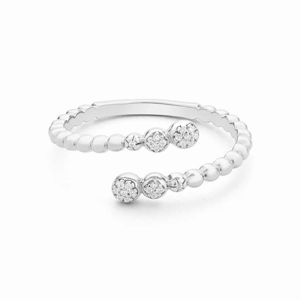 Beaded Connection Statement Ring