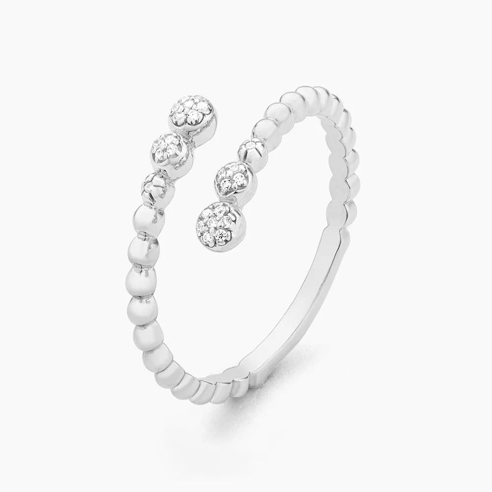 Beaded Connection Statement Ring