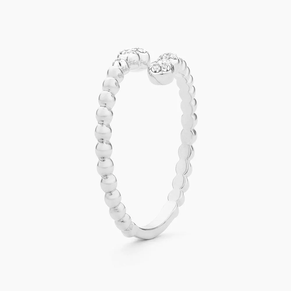 Beaded Connection Statement Ring