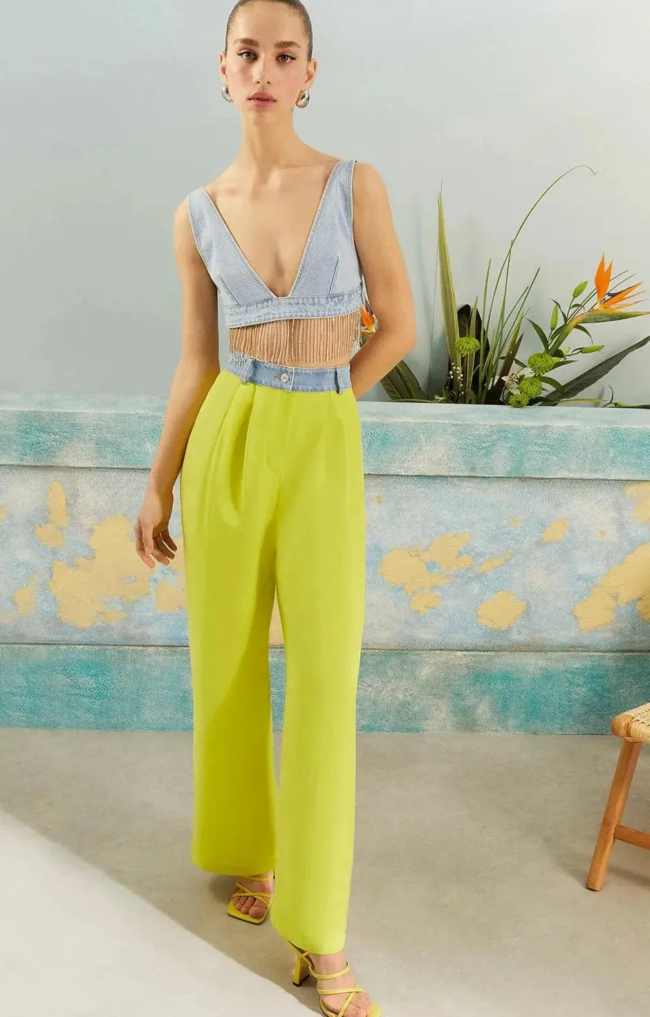 Beaded Fringe Top