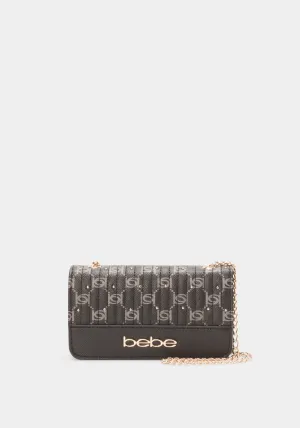 Bebe Cinizia Printed Monogram Crossbody