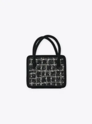 Bejevelled mini crossbody bag