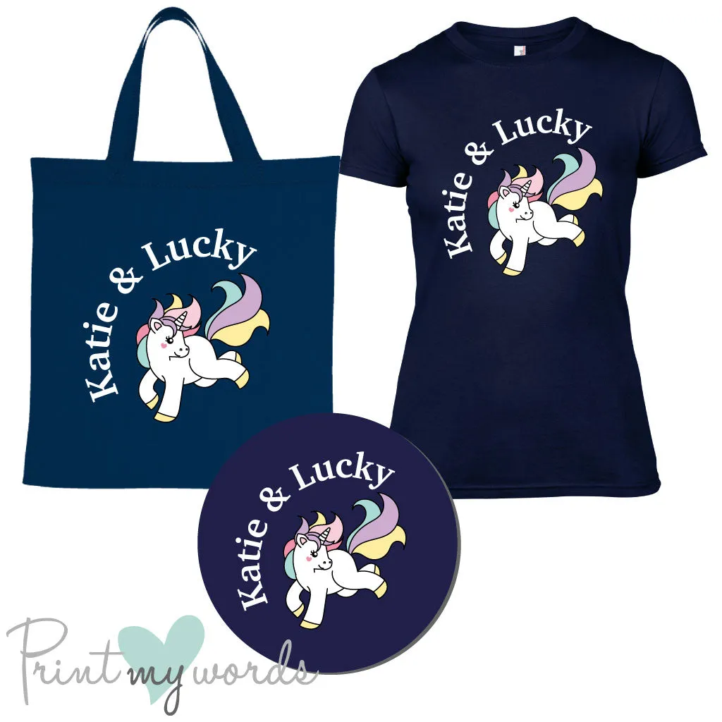 'Bexley' Ladies Personalised Matching Equestrian Set - Unicorn Design