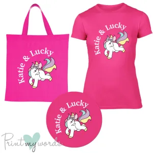 'Bexley' Ladies Personalised Matching Equestrian Set - Unicorn Design