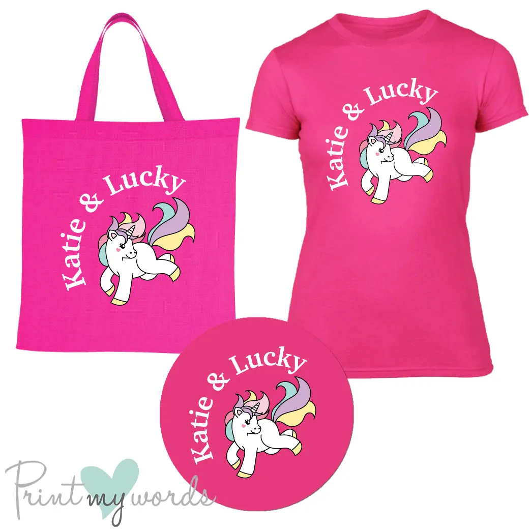 'Bexley' Ladies Personalised Matching Equestrian Set - Unicorn Design