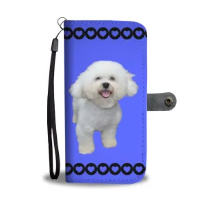 Bichon Phone Case Wallet - Blue