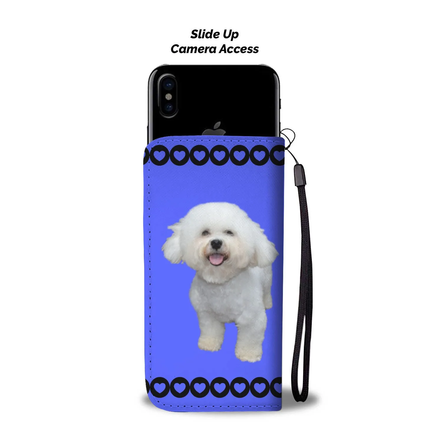 Bichon Phone Case Wallet - Blue