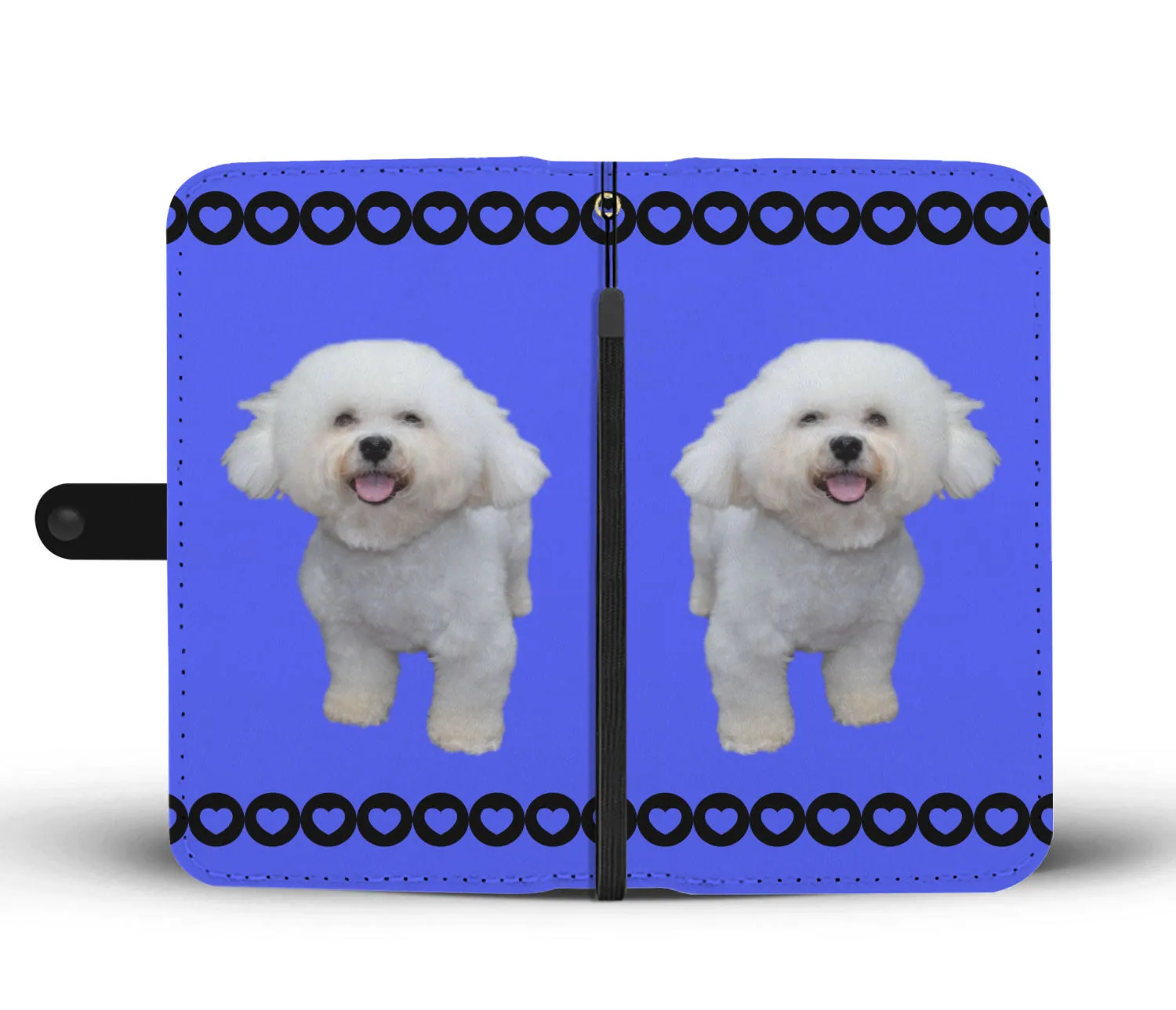 Bichon Phone Case Wallet - Blue