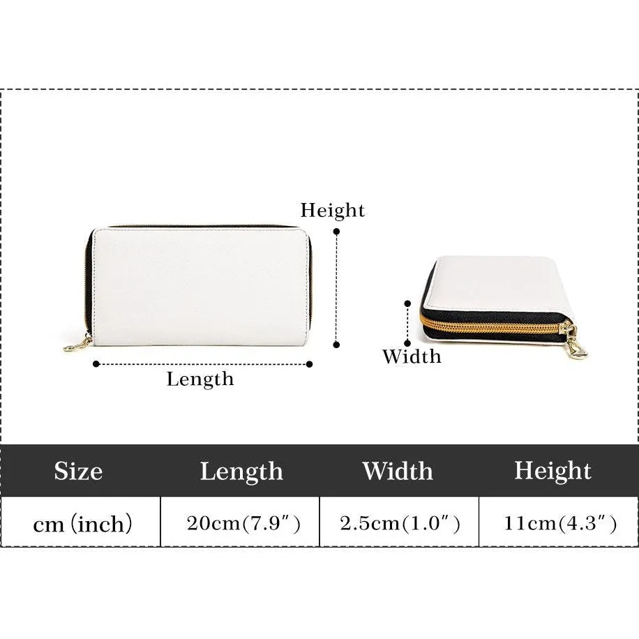 Black and White Jeeper Wallet - Zipper Purse