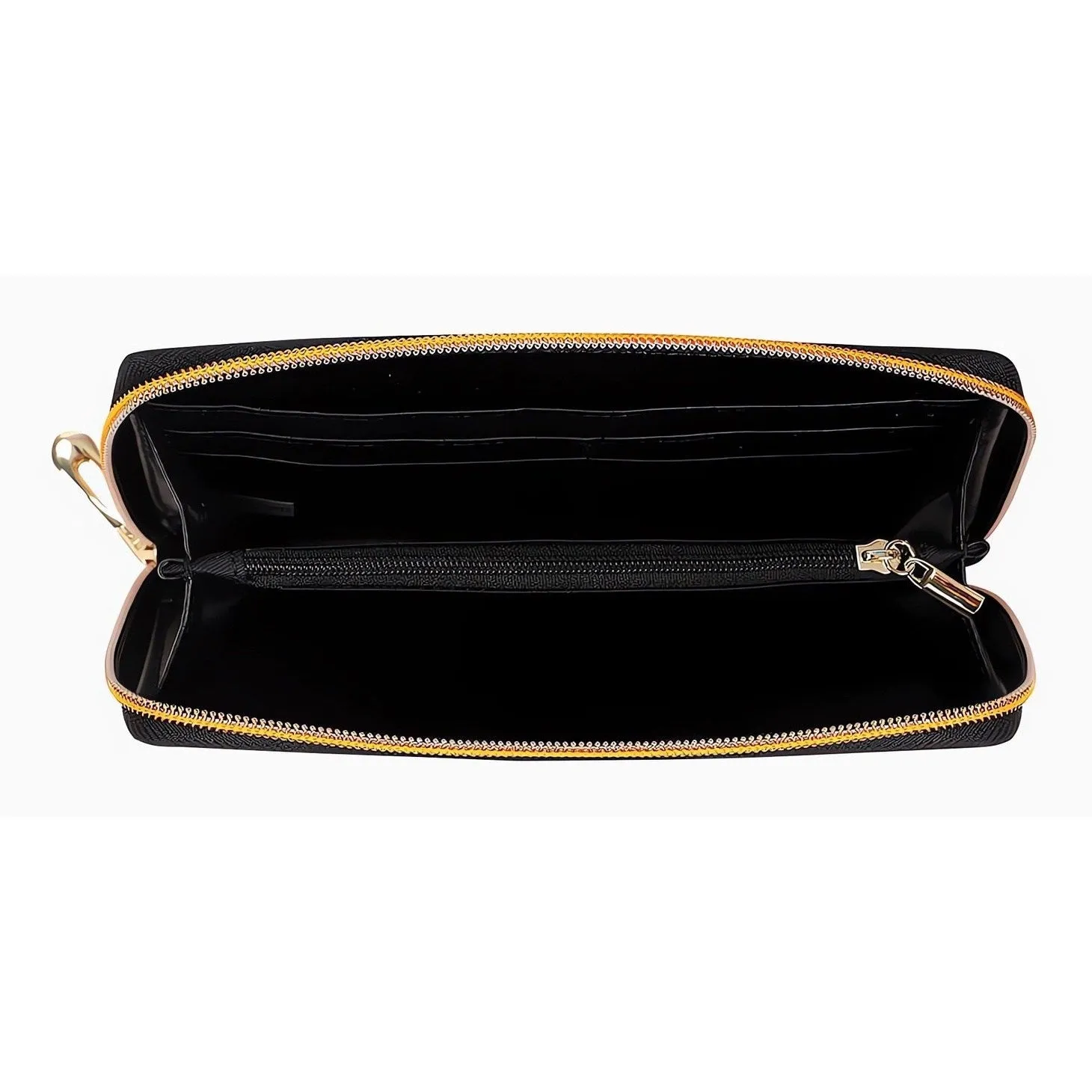 Black and White Jeeper Wallet - Zipper Purse