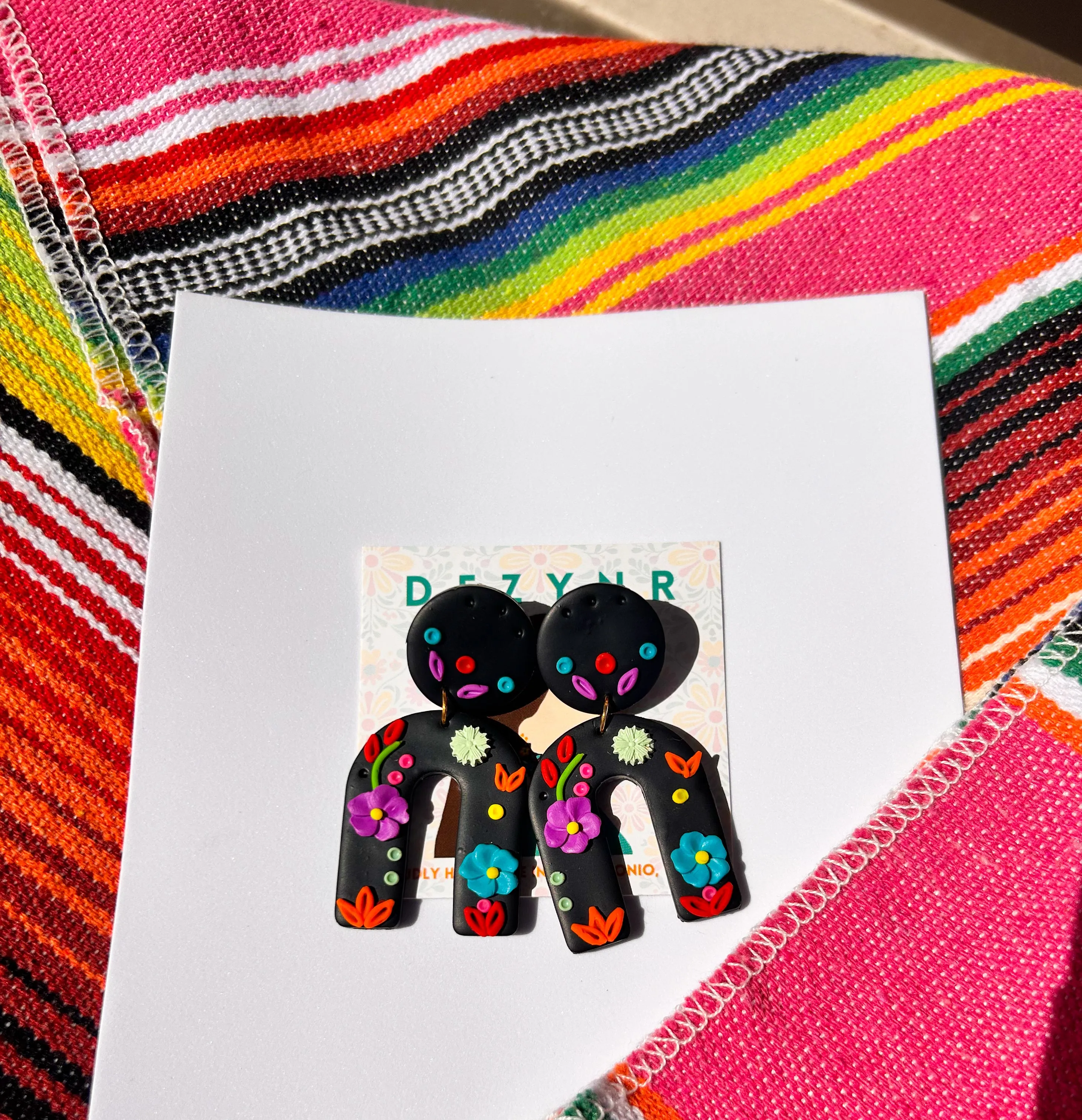 Black Embroidered Dominica