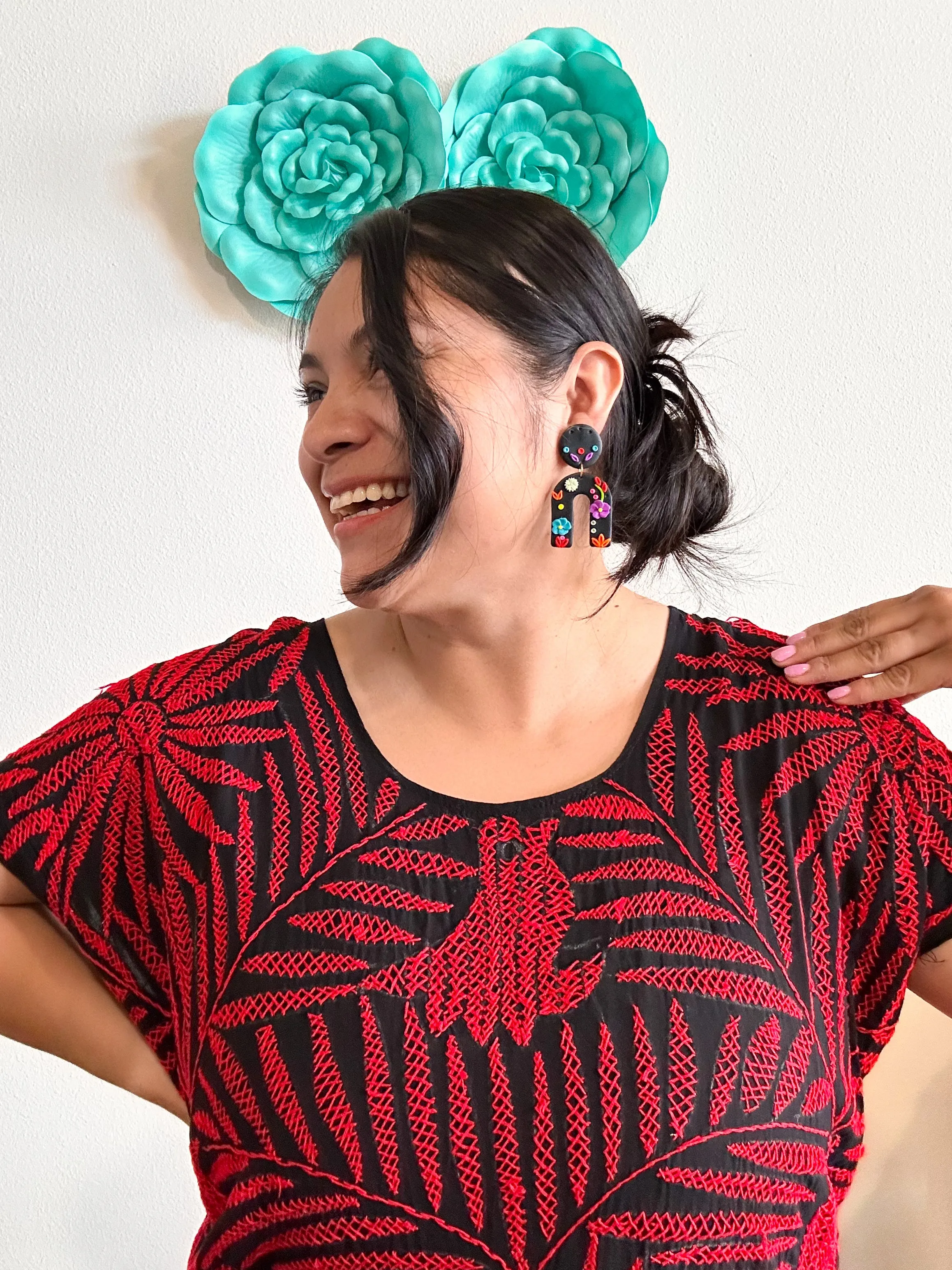 Black Embroidered Dominica